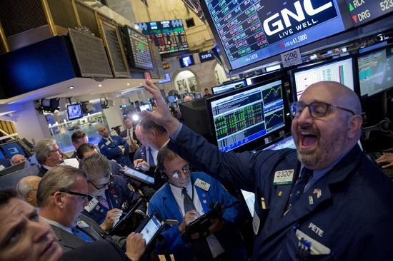 The Dow Jones industrial average and S&P 500 hit new closing highs on Monday