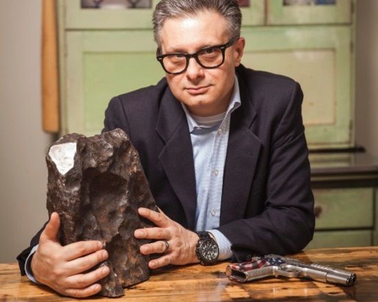 Rob Biachin and the meteorite