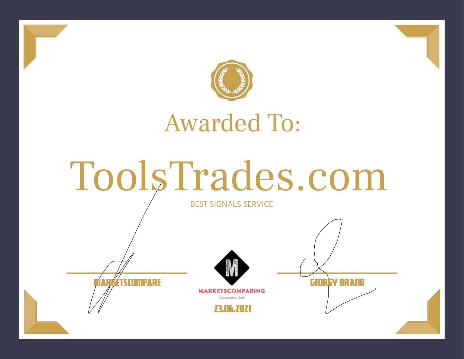 Award toolstrades #1