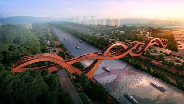 Lucky Knot Bridge in China.