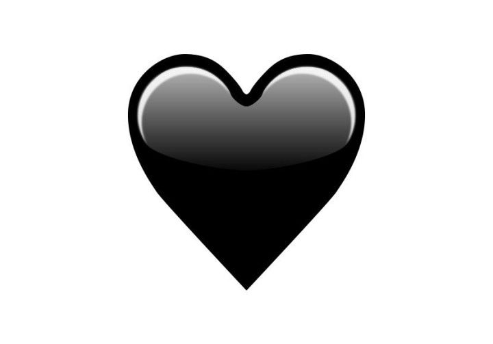 The black heart emoji - for when you're feeling dark