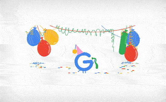 Google is celebrating its birthday with a special doodle