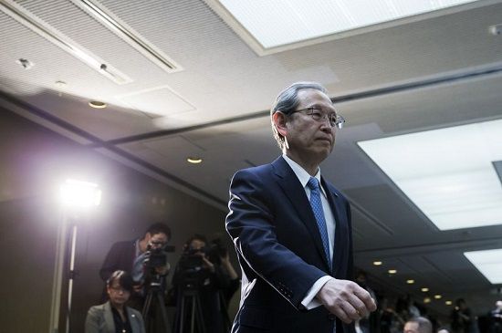 Toshiba’s CEO Satoshi Tsunakawa delivers the bad news