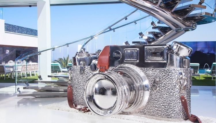 Inside the house - a $1 million Leica camera sculpture by artist Liao Yibai